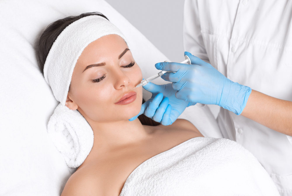 Cosmetologist,Does,Injections,For,Lips,Augmentation,And,Anti,Wrinkle,In